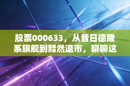 股票000633,从昔日德隆系旗舰到黯然退市,聊聊这只股票背后的投机陷阱与人性博弈