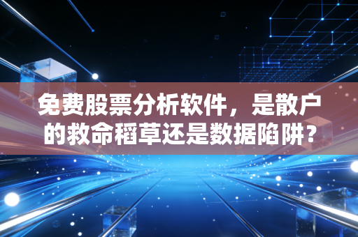 免费股票分析软件，是散户的救命稻草还是数据陷阱？我的亲测与深度思考