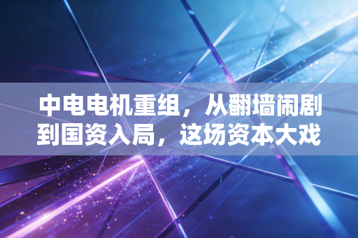 中电电机重组，从翻墙闹剧到国资入局，这场资本大戏到底能不能让乌鸡变凤凰？