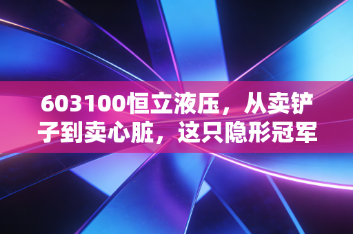 603100恒立液压,从卖铲子到卖心脏,这只隐形冠军还能持有吗?