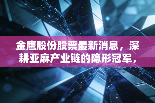 金鹰股份股票最新消息，深耕亚麻产业链的隐形冠军，能否在消费复苏中迎来高光时刻？