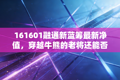 161601融通新蓝筹最新净值,穿越牛熊的老将还能否为我们的钱包护航?
