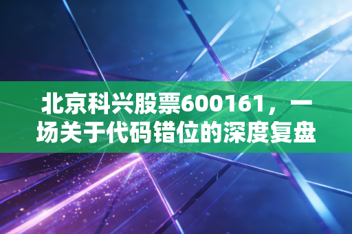 北京科兴股票600161,一场关于代码错位的深度复盘与血液赛道的价值重估