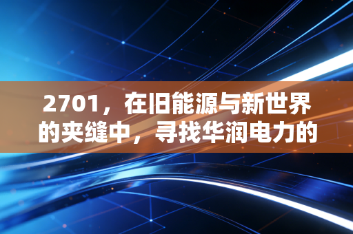 2701,在旧能源与新世界的夹缝中,寻找华润电力的长坡厚雪