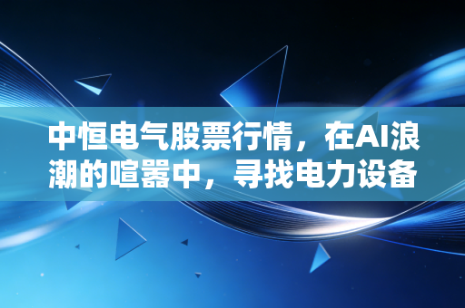 中恒电气股票行情,在AI浪潮的喧嚣中,寻找电力设备的静水流深