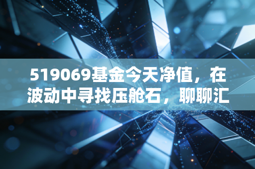 519069基金今天净值，在波动中寻找压舱石，聊聊汇添富价值精选的长期主义