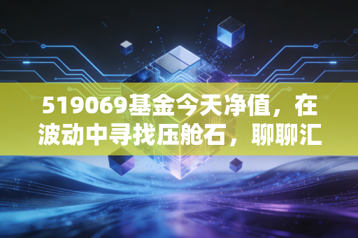 519069基金今天净值，在波动中寻找压舱石，聊聊汇添富价值精选的长期主义