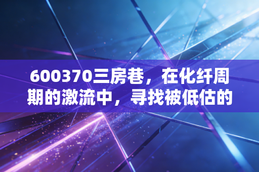 600370三房巷，在化纤周期的激流中，寻找被低估的隐形冠军