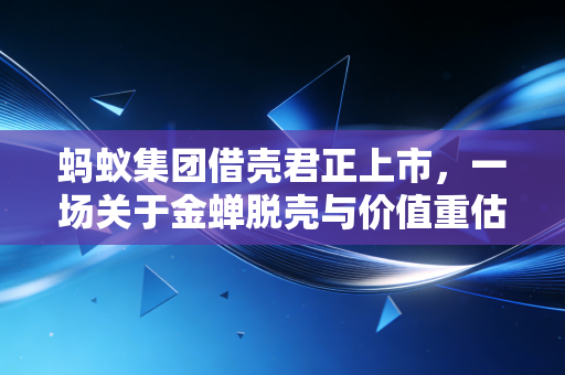 蚂蚁集团借壳君正上市,一场关于金蝉脱壳与价值重估的深度博弈