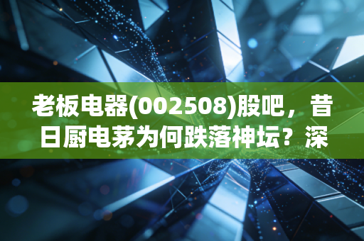 老板电器(002508)股吧,昔日厨电茅为何跌落神坛?深度剖析背后的机会与陷阱