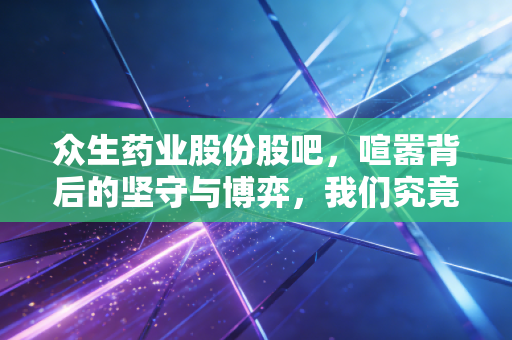 众生药业股份股吧,喧嚣背后的坚守与博弈,我们究竟在期待什么?