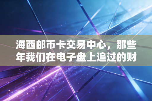 海西邮币卡交易中心,那些年我们在电子盘上追过的财富自由,如今还剩下了什么?