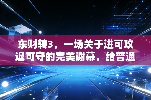东财转3,一场关于进可攻退可守的完美谢幕,给普通投资者的深刻启示