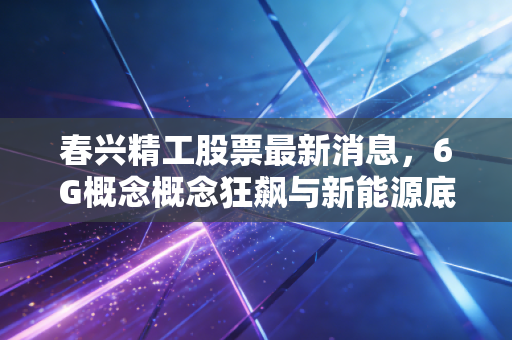 春兴精工股票最新消息,6G概念概念狂飙与新能源底色,这只硬科技还能追吗?