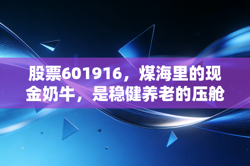 股票601916,煤海里的现金奶牛,是稳健养老的压舱石还是周期陷阱?