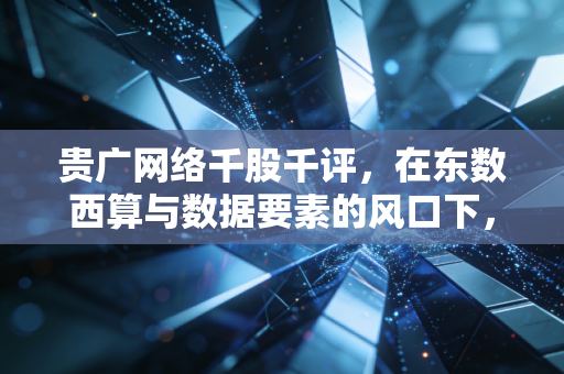 贵广网络千股千评,在东数西算与数据要素的风口下,这只广电股究竟是黄金坑还是接盘侠?