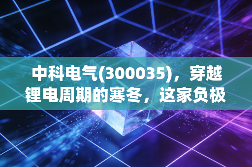 中科电气(300035),穿越锂电周期的寒冬,这家负极老兵还能否等到春暖花开?