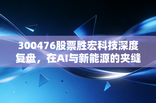 300476股票胜宏科技深度复盘，在AI与新能源的夹缝中，这只PCB龙头是真金还是镀金？