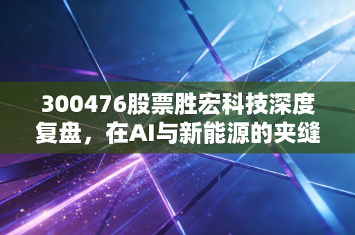 300476股票胜宏科技深度复盘，在AI与新能源的夹缝中，这只PCB龙头是真金还是镀金？