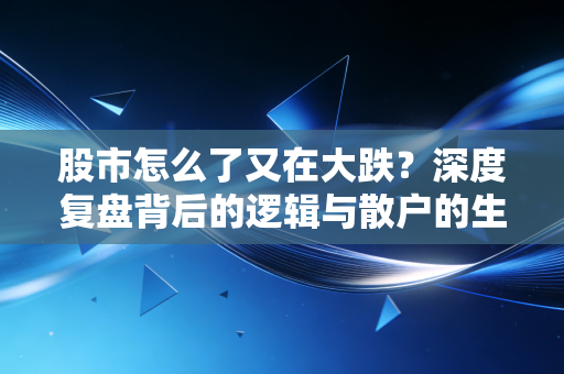股市怎么了又在大跌?深度复盘背后的逻辑与散户的生存之道
