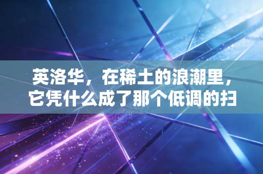 英洛华,在稀土的浪潮里,它凭什么成了那个低调的扫地僧?