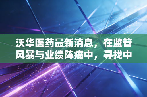 沃华医药最新消息,在监管风暴与业绩阵痛中,寻找中药老将的破局之路
