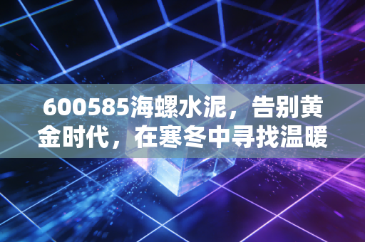 600585海螺水泥，告别黄金时代，在寒冬中寻找温暖的炉火——深度复盘与未来展望