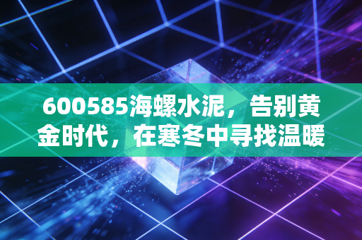 600585海螺水泥，告别黄金时代，在寒冬中寻找温暖的炉火——深度复盘与未来展望