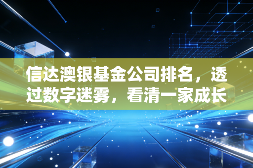 信达澳银基金公司排名,透过数字迷雾,看清一家成长派基金公司的真实底色