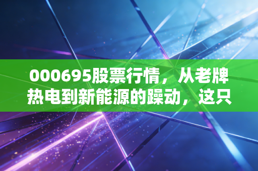 000695股票行情,从老牌热电到新能源的躁动,这只票到底藏着什么玄机?