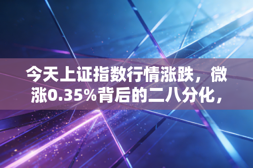 今天上证指数行情涨跌,微涨0.35%背后的二八分化,普通投资者该如何在震荡市中守住钱袋子?