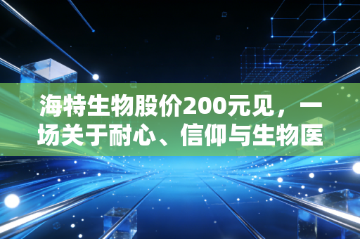 海特生物股价200元见,一场关于耐心、信仰与生物医药黄金时代的深度对话