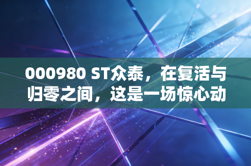 000980 ST众泰,在复活与归零之间,这是一场惊心动魄的资本豪赌