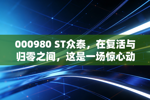 000980 ST众泰,在复活与归零之间,这是一场惊心动魄的资本豪赌