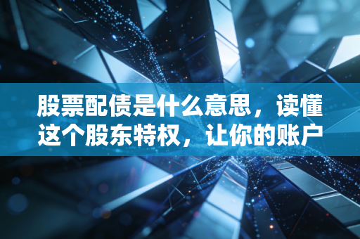 股票配债是什么意思,读懂这个股东特权,让你的账户多一份睡后收入