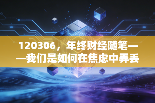 120306,年终财经随笔——我们是如何在焦虑中弄丢财富的?