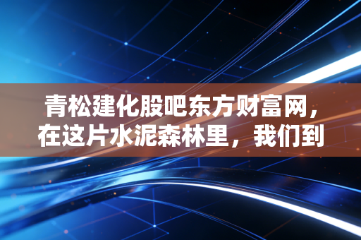 青松建化股吧东方财富网,在这片水泥森林里,我们到底是在博弈还是在修行?