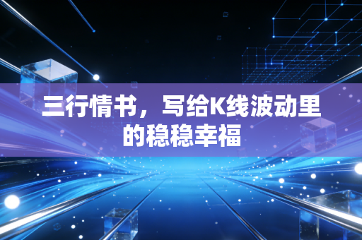 三行情书,写给K线波动里的稳稳幸福