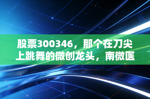 股票300346,那个在刀尖上跳舞的微创龙头,南微医学究竟值不值得长期持有?