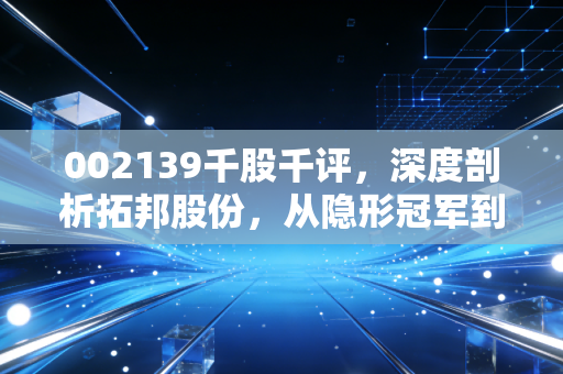 002139千股千评,深度剖析拓邦股份,从隐形冠军到智能时代的弄潮儿
