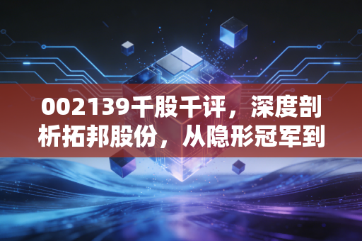 002139千股千评,深度剖析拓邦股份,从隐形冠军到智能时代的弄潮儿