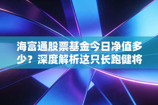 海富通股票基金今日净值多少?深度解析这只长跑健将的真实成色与投资心法