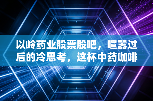 以岭药业股票股吧,喧嚣过后的冷思考,这杯中药咖啡到底还要不要喝?