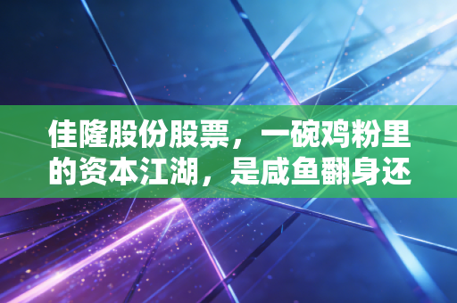 佳隆股份股票,一碗鸡粉里的资本江湖,是咸鱼翻身还是昙花一现?