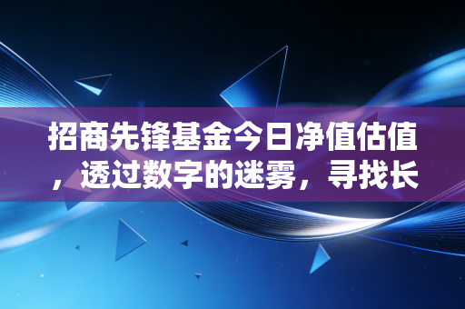 招商先锋基金今日净值估值,透过数字的迷雾,寻找长期持有的定力