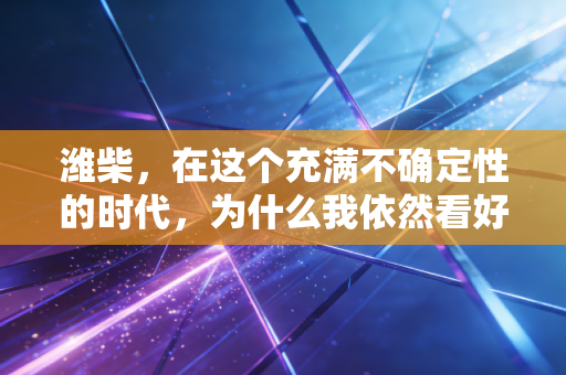 潍柴,在这个充满不确定性的时代,为什么我依然看好这家动力之王?