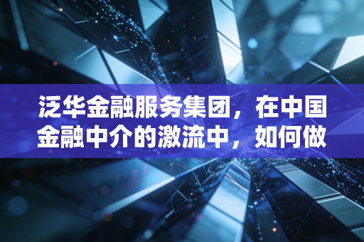 泛华金融服务集团，在中国金融中介的激流中，如何做那个懂你的摆渡人？