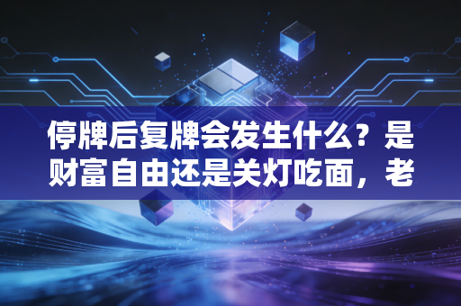 停牌后复牌会发生什么？是财富自由还是关灯吃面，老股民告诉你真相