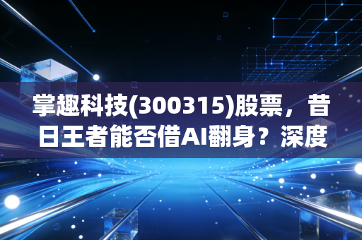 掌趣科技(300315)股票，昔日王者能否借AI翻身？深度拆解老牌游戏股的困局与新生