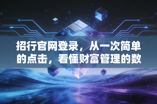 招行官网登录，从一次简单的点击，看懂财富管理的数字化进阶与安全焦虑
